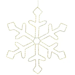 220 LED Warm White Metal Frame Snowflake|Lumineo Best