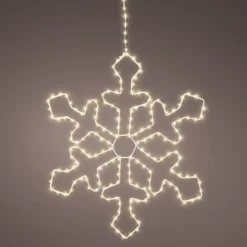 220 LED Warm White Metal Frame Snowflake|Lumineo Best