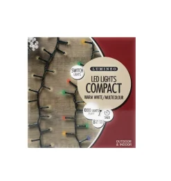 1000 LED Warm White/Multicolor Color Changing Lights Green Wire|Lumineo Online