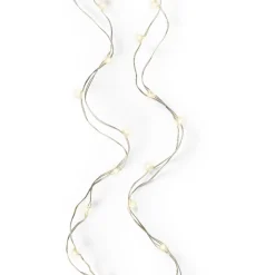 100 Micro LED Warm White Silver Wire Lights|Lumineo Outlet