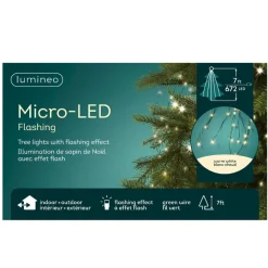 672 Micro-LED Warm White Flashing Lights Green Wire - The Christmas Loft|Lumineo Discount