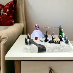 Lumineo Animated Penguins Play Scene - 10.5" Lights & Motion| Best