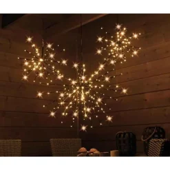 Flashing Star burst LED Polestar Light -Black branches|Lumineo