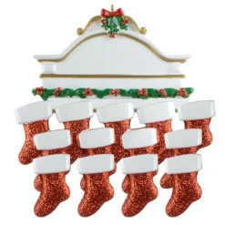Mantle Family of 13 Personalized Ornament| Discount