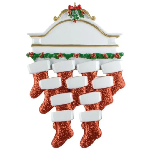 Mantle Family of 11 Personalized Ornament| Online