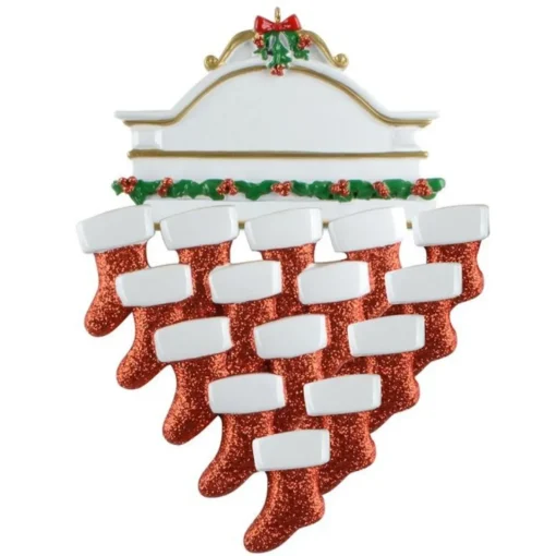 Mantle Family of 15 Personalized Ornament| Best