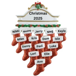 Mantle Family of 15 Personalized Ornament| Best