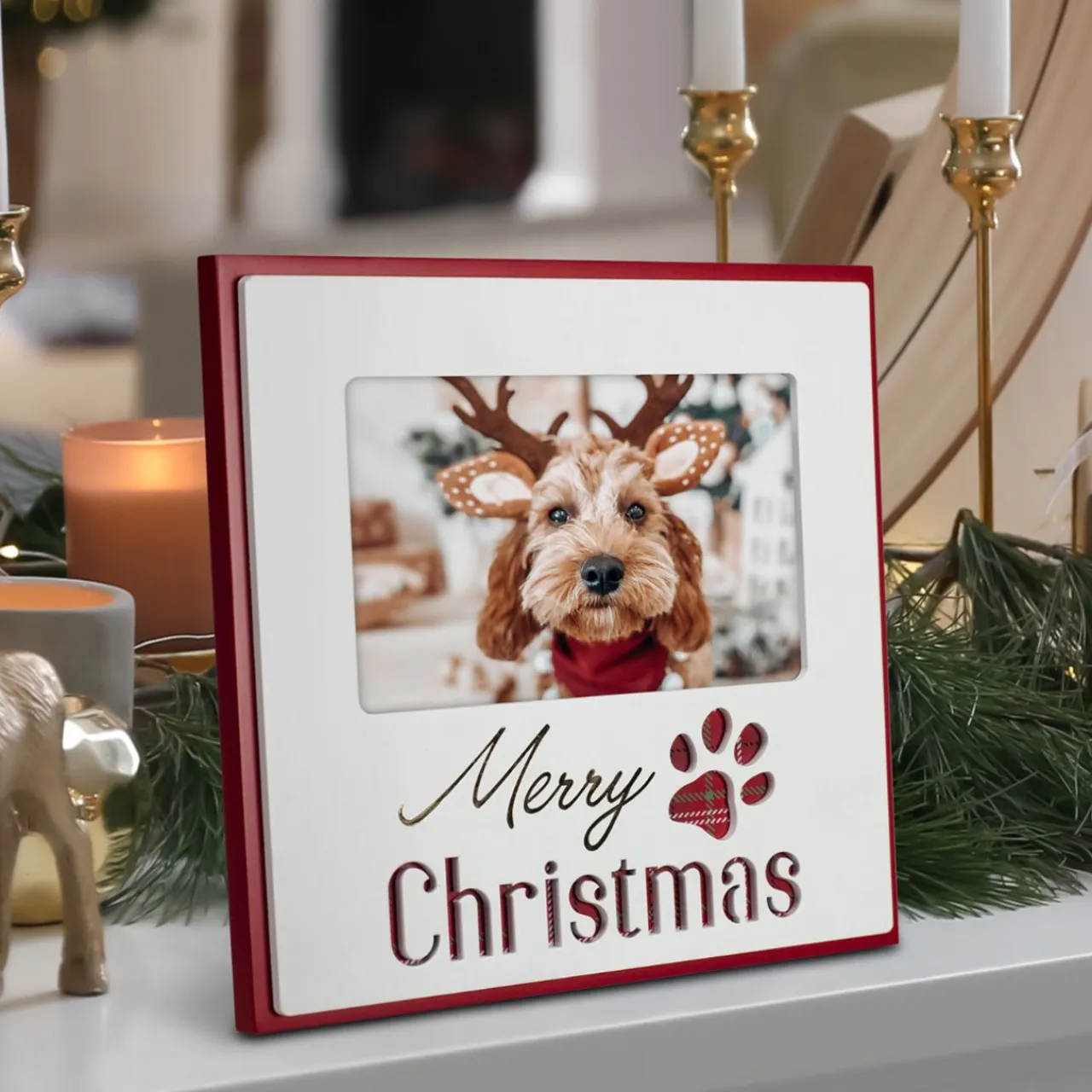 Merry Christmas Pet 4x6 Frame| Best