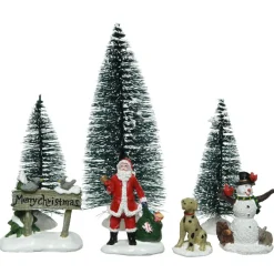 Merry Christmas Santa Set Of 6 - The Christmas Loft|Lumineo Online