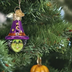 Mini Witch Head Ornament|Old World Glass Online