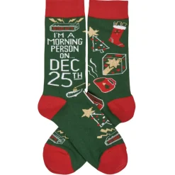 Morning Person On Dec 25th Socks| Online