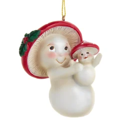 Mother & Baby Mushroom Ornament|Kurt Adler Best