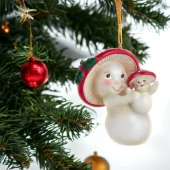 Mother & Baby Mushroom Ornament|Kurt Adler Best