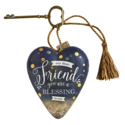 My Dear Friend Art Heart Christmas Sculpture| Hot