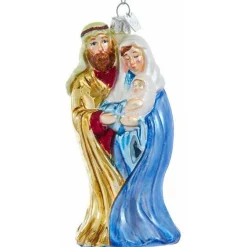 Noble Gems™ Traditions Glass Holy Family Ornament, Default Category/OUR CATALOG/|Kurt Adler Discount