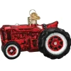 Old World Christmas - Red Farm Tractor Ornament | The Christmas Loft|Old World Glass Discount