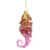 Orange/Pink Deep Sea Seahorse Ornament|Cody Foster & Co. Sale