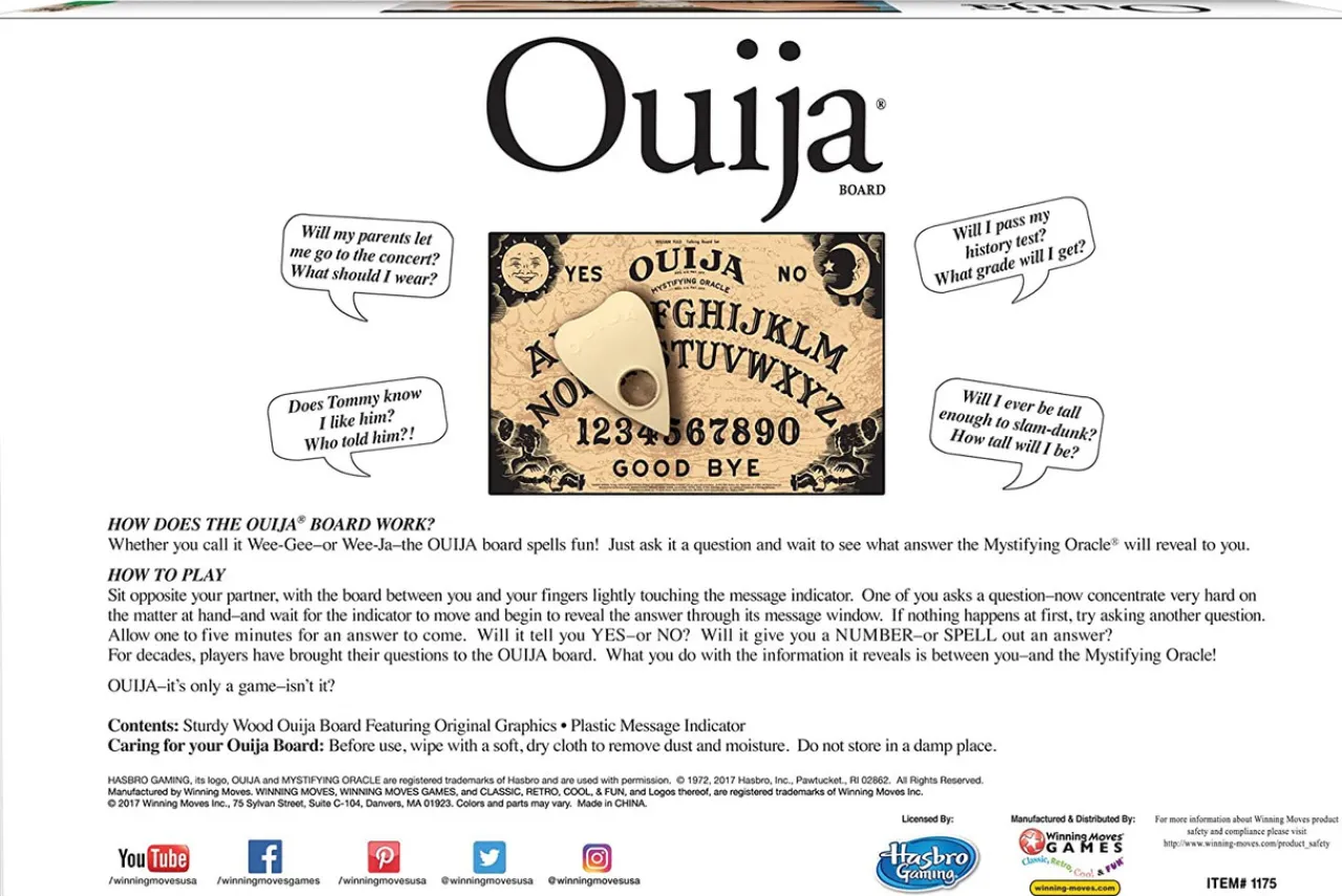 OUIJA® CLASSIC EDITION BOARD GAME.|