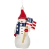 Patriotic Snowman Christmas Ornament| Best