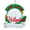 Personalized Live, Love, Volleyball Ornament|Kurt Adler