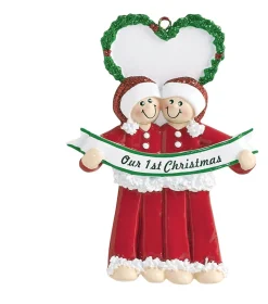 Personalized Male Couple Christmas Ornament| Sale
