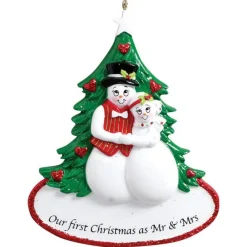 Personalized Our First Christmas Snowman Ornament| Hot