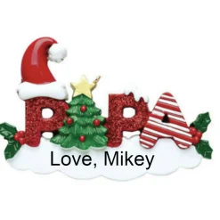 Personalized Papa Ornament - The Christmas Loft| Discount