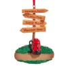 Personalized Resin Hiking Sign Ornament|Kurt Adler Outlet
