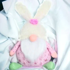 Pink Floral Bunny Gnome | The Christmas Loft| Sale