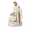 Poinsettia Pattern Holy Family Ornament| New