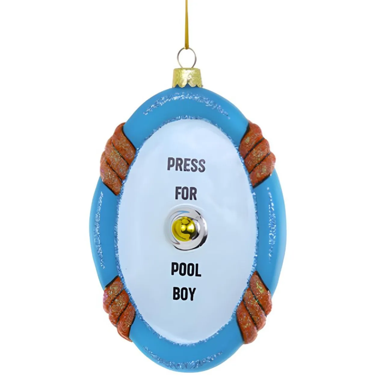 Press for Pool Boy Service Bell Ornament|Cody Foster & Co.