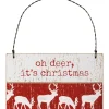 Primitives By Kathy Oh Deer It's Christmas Ornament| Clearance