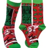 Primitives by Kathy Unisex Socks - Party Like Santa's Not Watching| Outlet