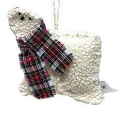 Handmade Polar Bear Ornament|Priscilla Racki Clearance