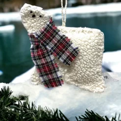 Handmade Polar Bear Ornament|Priscilla Racki Clearance