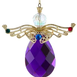 Purple Jeweled Angel Ornament|Kurt Adler