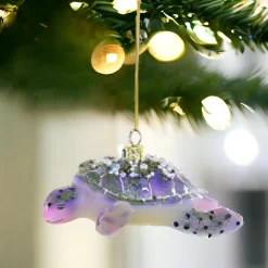 Purple/Green Deep Sea Turtle Ornament|Cody Foster & Co. Best