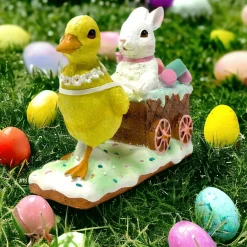 7" Duckling Pulling Easter Cart| Sale