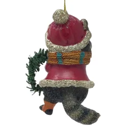 Raccoon With Wreath Ornament - The Christmas Loft| New