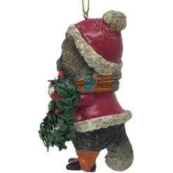Raccoon With Wreath Ornament - The Christmas Loft| New