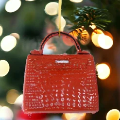 Red Alligator Luxury Handbag Ornament|Cody Foster & Co. Clearance