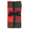 Red And Green Plaid Cloth Napkins Set of 4| Online