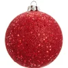Red Glitter Ball Ornament|Kurt Adler Hot