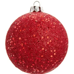 Red Glitter Ball Ornament|Kurt Adler Hot