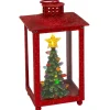 Red Holiday Lit Lantern - The Christmas Loft| Discount