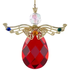 Red Jeweled Angel Ornament| Hot
