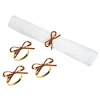 Red Ribbon Napkin Ring Set Of 4| Sale