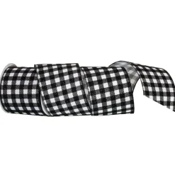 Regency International - 4" X10Y Metallic Check Wired Ribbon| Best