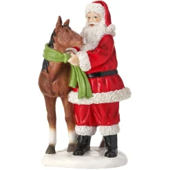 Resin Santa with Horse Figurine| Sale