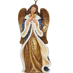 Roman - 4" Blue Angel Ornament Holding A Star| Clearance